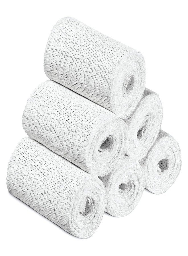 Yeasing Plaster Coth Rolls 6 Pack Plaster Gauze Bandage Plaster Strip Gauze Wrap for Body Casts Craft Projects Belly Molds 3in x 106 inch - Image 1